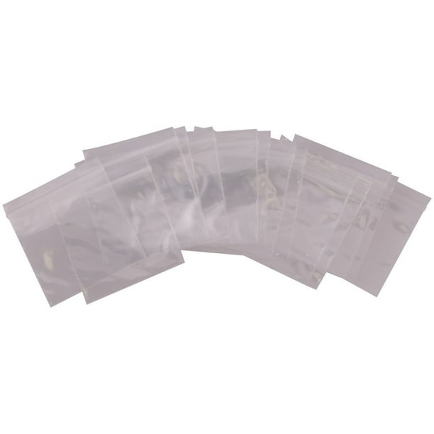| MagicWater Supply Brand 100 Pack - Clear Plastic Reclosable Single Zipper Poly Bag 8 x 10 4 mil 